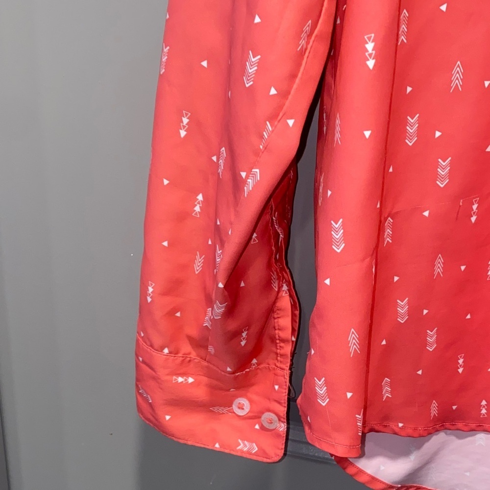 Magellan Coral Fishing Shirt Women Button Up Moisture Wicking Outdoor Top L - Picture 11 of 11